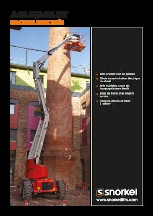Knikarmhoogwerkers op wielen Snorkel A46JE
