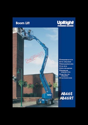 Knikarmhoogwerkers op wielen UpRight AB 46 RT