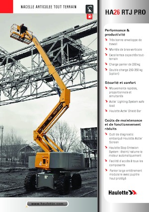 Knikarmhoogwerkers op wielen Haulotte HA26 RTJ PRO