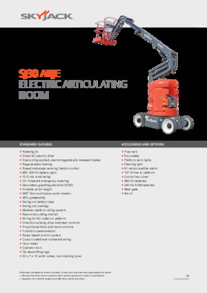 Knikarmhoogwerkers op wielen Skyjack SJ 30 ARJE