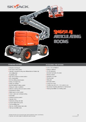 Knikarmhoogwerkers op wielen Skyjack SJ 51 AJ