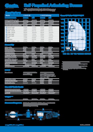 Knikarmhoogwerkers op wielen Genie Z-34/22 DC