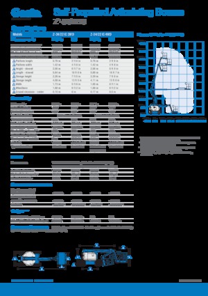 Knikarmhoogwerkers op wielen Genie Z-34/22 IC