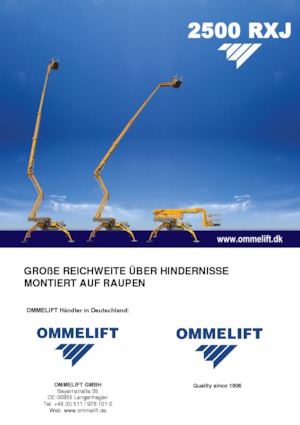 Knikarmhoogwerkers op rupsbanden OMMELIFT 2500 RXJ