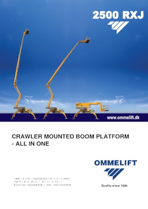Knikarmhoogwerkers op rupsbanden OMMELIFT 2500 RXJ