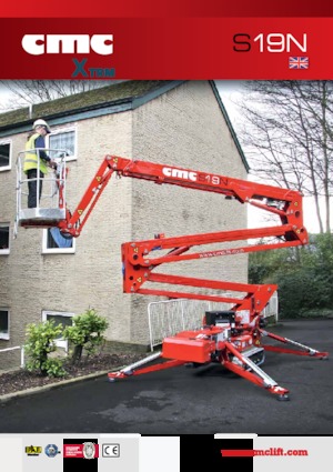 Knikarmhoogwerkers op rupsbanden CMC S19N