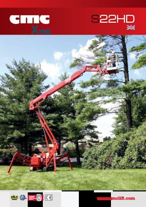Knikarmhoogwerkers op rupsbanden CMC S22HD