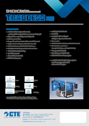 Knikarmhoogwerkers op rupsbanden CTE Traccess 200