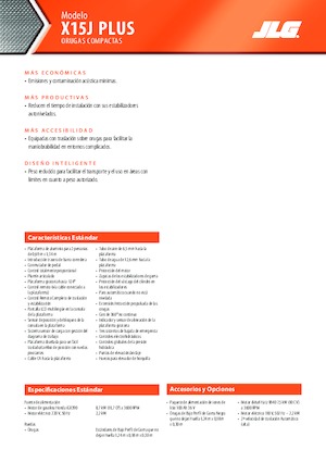 Knikarmhoogwerkers op rupsbanden JLG X15J Plus