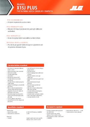 Knikarmhoogwerkers op rupsbanden JLG X15J Plus