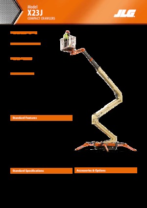 Knikarmhoogwerkers op rupsbanden JLG X23J