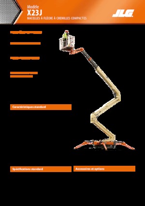 Knikarmhoogwerkers op rupsbanden JLG X23J