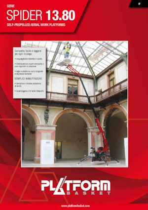 Telescoophoogwerkers op rupsbanden Platform Basket SPIDER 13.80