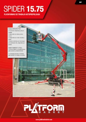 Knikarmhoogwerkers op rupsbanden Platform Basket SPIDER 15.75 PRO