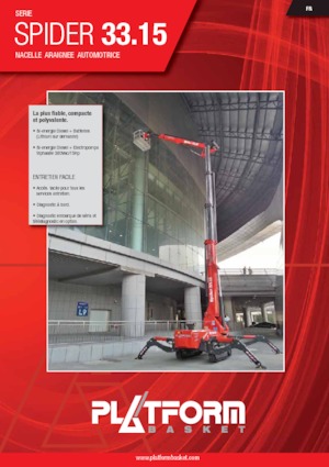 Telescoophoogwerkers op rupsbanden Platform Basket SPIDER 30 T