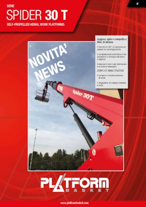 Telescoophoogwerkers op rupsbanden Platform Basket SPIDER 30 T