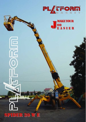 Telescoophoogwerkers op rupsbanden Platform Basket SPIDER 30 WE