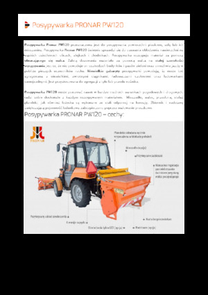 Koppelbare strooier Pronar PW 120