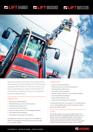 Telescoophoogwerkers op vrachtwagens Huddig Lift 2000