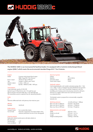 Graaflaadmachines Huddig 1260 C