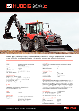 Graaflaadmachines Huddig 1260 C