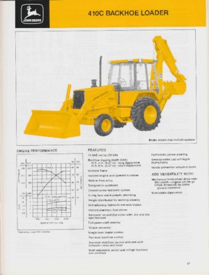 Graaflaadmachines John Deere Construction 410 C