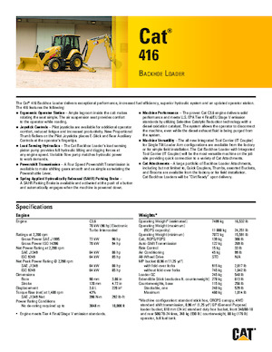 Graaflaadmachines Caterpillar 416