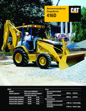 Graaflaadmachines Caterpillar 416 D