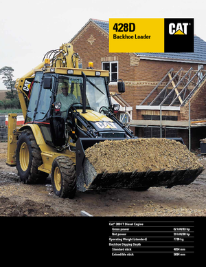 Graaflaadmachines Caterpillar 428 D 4x4