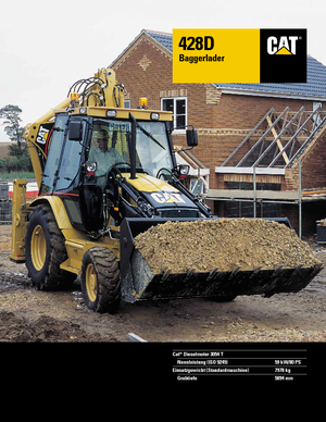 Graaflaadmachines Caterpillar 428 D 4x4