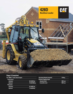 Graaflaadmachines Caterpillar 428D II