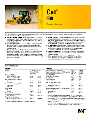 Graaflaadmachines Caterpillar 430