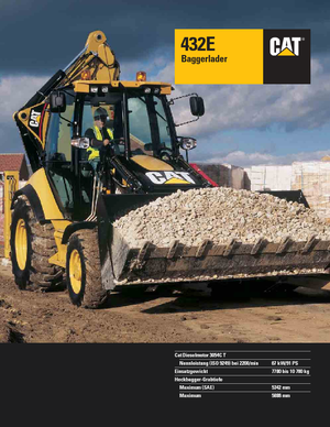 Graaflaadmachines Caterpillar 432E 4x4