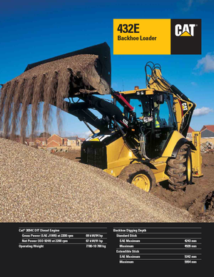 Graaflaadmachines Caterpillar 432E 4x4