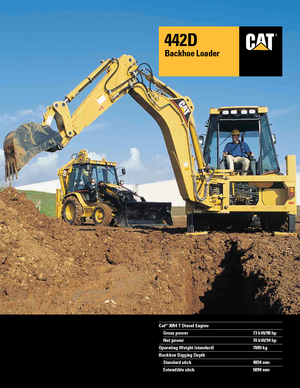 Graaflaadmachines Caterpillar 442 D 4x4