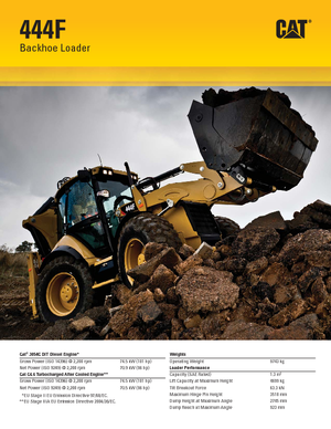 Graaflaadmachines Caterpillar 444F2