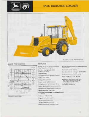Graaflaadmachines John Deere Construction 610 C