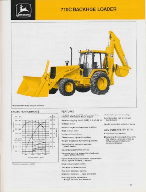 Graaflaadmachines John Deere Construction 710 C