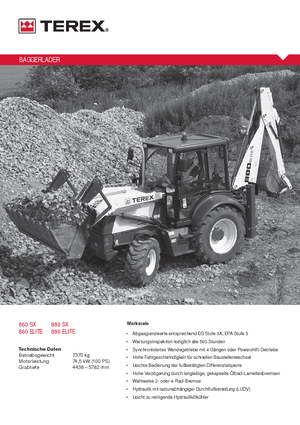 Graaflaadmachines Terex 880 elite