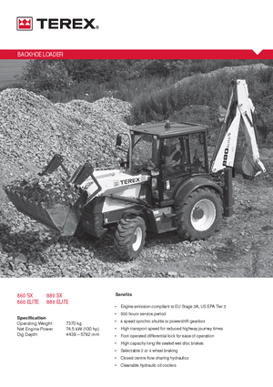 Graaflaadmachines Terex 880 elite