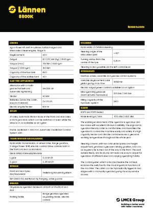 Graaflaadmachines Lännen 8800K