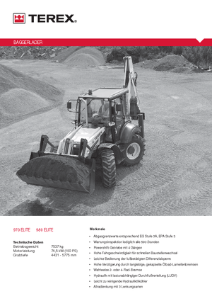 Graaflaadmachines Terex 980 elite