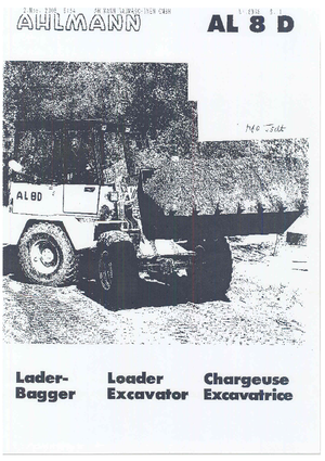 Graaflaadmachines Ahlmann AL 8 D