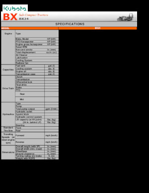 Graaflaadmachines Kubota BX 24