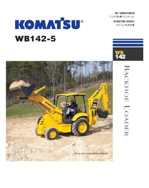 Graaflaadmachines Komatsu WB 142-5