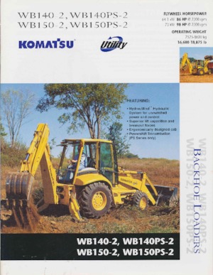 Graaflaadmachines Komatsu WB 150-2