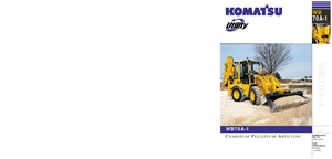 Graaflaadmachines Komatsu WB70A-1