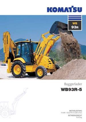 Graaflaadmachines Komatsu WB93R-5E0