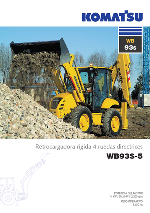Graaflaadmachines Komatsu WB93S-5E0