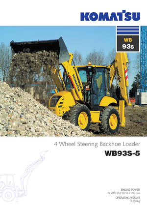 Graaflaadmachines Komatsu WB93S-5E0